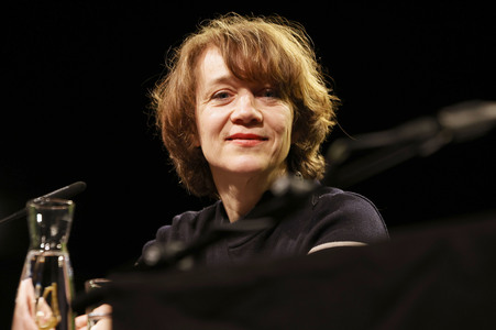 Bjarne Mädel, Angelika Richter und Matthias Brandt auf der lit.Cologne 2024 in Köln