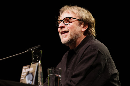 Bjarne Mädel, Angelika Richter und Matthias Brandt auf der lit.Cologne 2024 in Köln