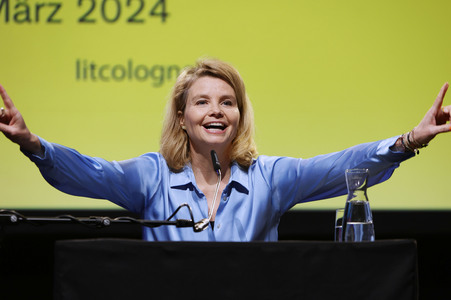 Annette Frier und Michael Kessler auf der lit.Cologne 2024 in Köln