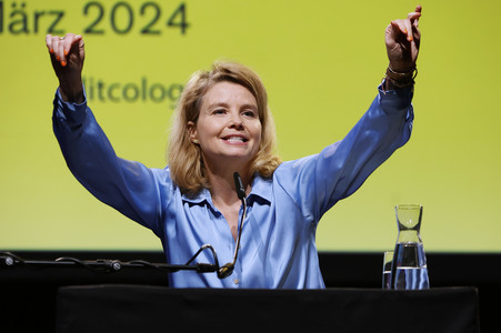 Annette Frier und Michael Kessler auf der lit.Cologne 2024 in Köln