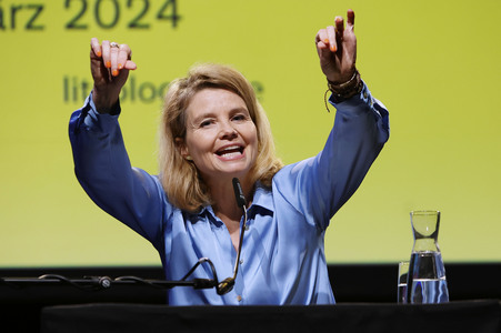 Annette Frier und Michael Kessler auf der lit.Cologne 2024 in Köln