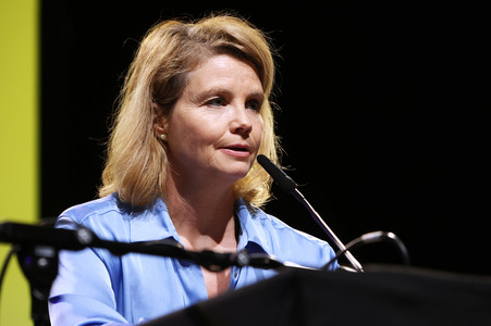 Annette Frier und Michael Kessler auf der lit.Cologne 2024 in Köln