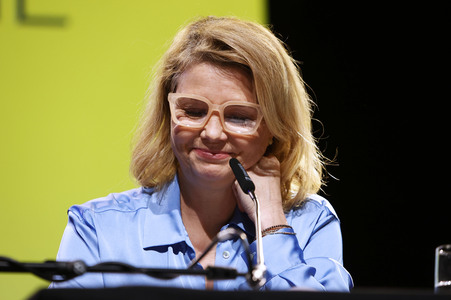 Annette Frier und Michael Kessler auf der lit.Cologne 2024 in Köln