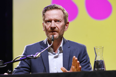 Annette Frier und Michael Kessler auf der lit.Cologne 2024 in Köln