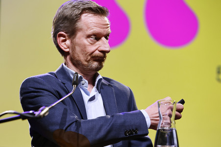Annette Frier und Michael Kessler auf der lit.Cologne 2024 in Köln