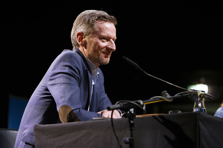 Annette Frier und Michael Kessler auf der lit.Cologne 2024 in Köln