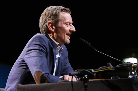 Annette Frier und Michael Kessler auf der lit.Cologne 2024 in Köln