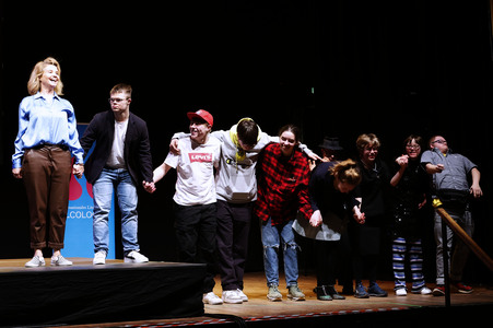Annette Frier und Michael Kessler auf der lit.Cologne 2024 in Köln