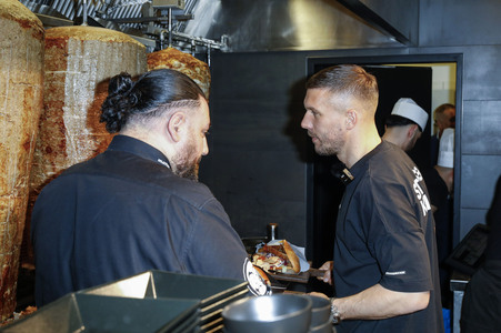 Eröffnung vom Mangal Döner X Lukas Podolski Store in Köln
