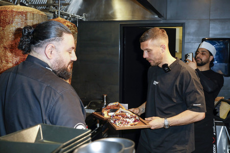 Eröffnung vom Mangal Döner X Lukas Podolski Store in Köln
