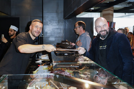 Eröffnung vom Mangal Döner X Lukas Podolski Store in Köln