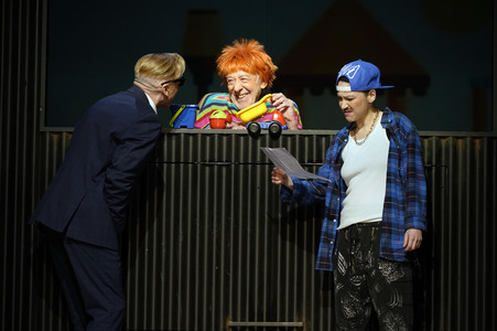 Theaterprobe 'Achtsam morden' in Berlin