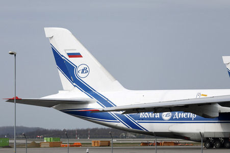 Russische Antonov Frachtmaschinen in Leipzig