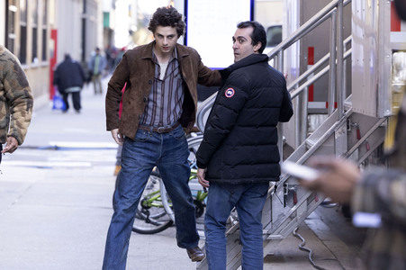 Dreharbeiten 'A Complete Unknown' in New York