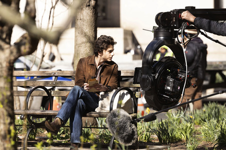 Dreharbeiten 'A Complete Unknown' in New York