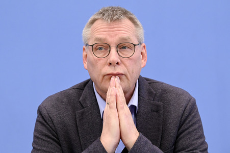 Bundespressekonferenz Gemeinschaftsdiagnose der Wirtschaftsforschungsinstitute Frühjahr 2024 in Berlin