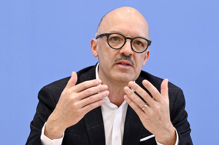 Bundespressekonferenz Gemeinschaftsdiagnose der Wirtschaftsforschungsinstitute Frühjahr 2024 in Berlin