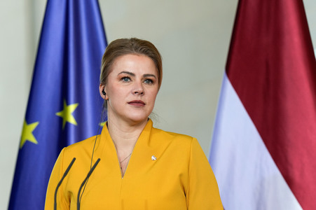 Empfang der Ministerpräsidentin von Lettland in Berlin