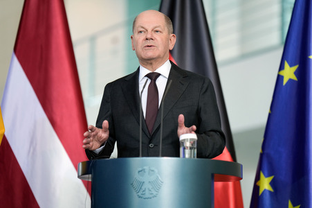 Empfang der Ministerpräsidentin von Lettland in Berlin