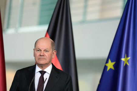 Empfang der Ministerpräsidentin von Lettland in Berlin