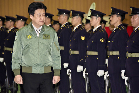 Minoru Kihara besucht Militärschule in Yokosuka