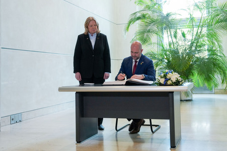 Besuch des israelischen Parlamentspräsidenten im Bundestag in Berlin