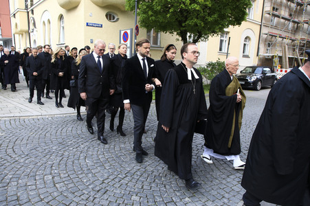 Trauerfeier für Fritz Wepper in München