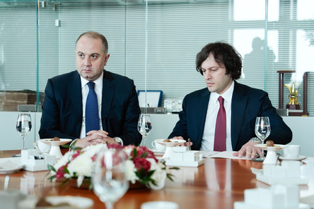 Besuch des Premierministers von Georgien im Bundestag in Berlin
