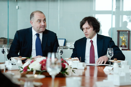 Besuch des Premierministers von Georgien im Bundestag in Berlin