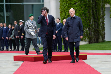 Empfang des Premierministers von Georgien in Berlin