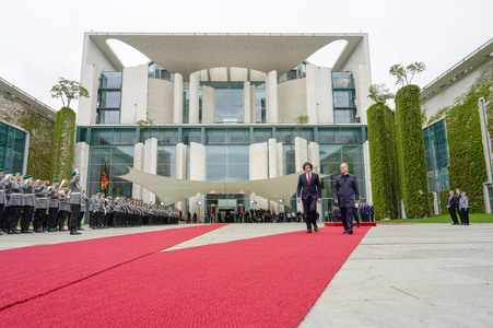 Empfang des Premierministers von Georgien in Berlin