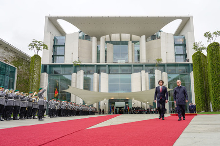 Empfang des Premierministers von Georgien in Berlin