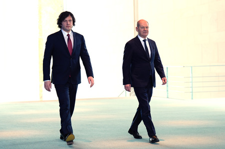 Empfang des Premierministers von Georgien in Berlin