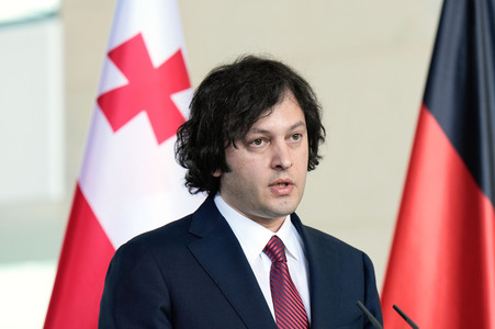 Empfang des Premierministers von Georgien in Berlin