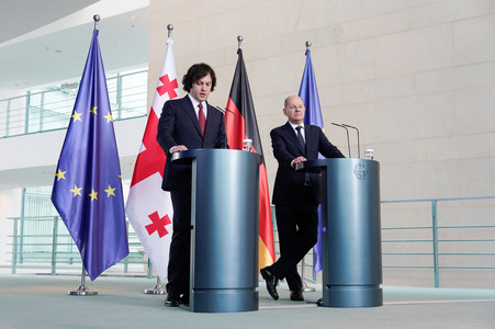 Empfang des Premierministers von Georgien in Berlin