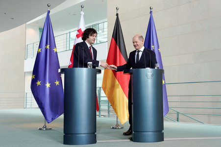 Empfang des Premierministers von Georgien in Berlin