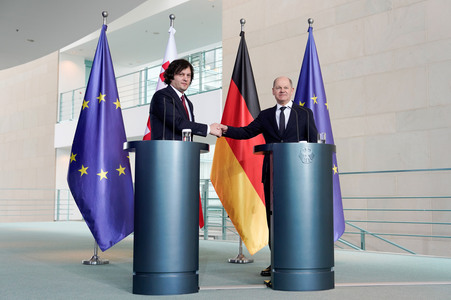 Empfang des Premierministers von Georgien in Berlin