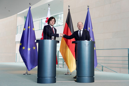 Empfang des Premierministers von Georgien in Berlin