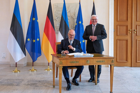 Begrüßung des Präsidenten der Republik Estland in Berlin