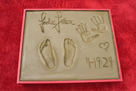Hand and Footprint Ceremony mit Jodie Foster in Los Angeles