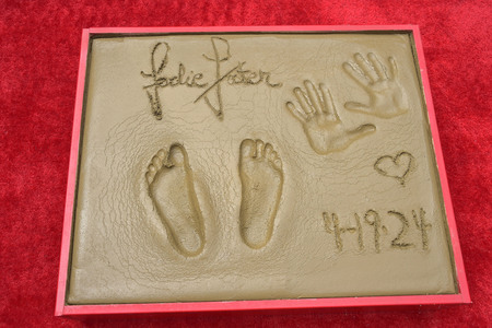 Hand and Footprint Ceremony mit Jodie Foster in Los Angeles