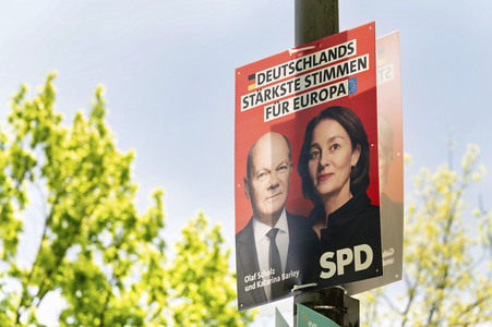 Wahlplakate zur Europawahl in Berlin