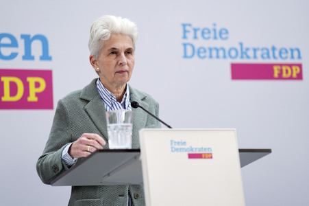 Pressekonferenz der FDP zur Europawahl in Berlin