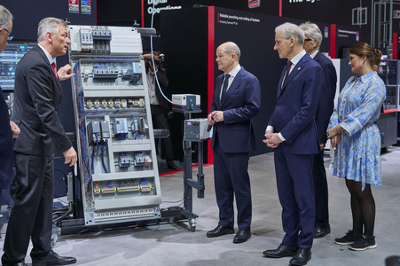 Eröffnungsrundgang auf der Hannover Messe 2024