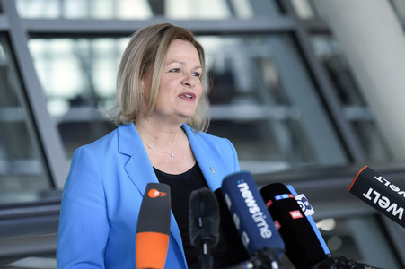 Pressestatement von Nancy Faeser in Berlin