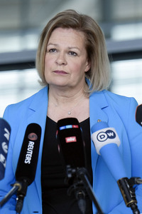 Pressestatement von Nancy Faeser in Berlin