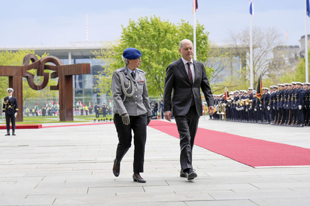 Empfang des Premierministers des Vereinigten Königreichs in Berlin