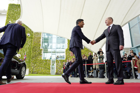 Empfang des Premierministers des Vereinigten Königreichs in Berlin
