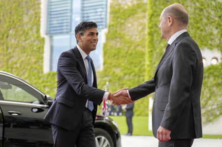 Empfang des Premierministers des Vereinigten Königreichs in Berlin
