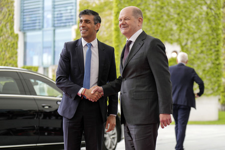 Empfang des Premierministers des Vereinigten Königreichs in Berlin